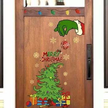 1 шт. Рождественская праздничная вечеринка гостиная ощущение атмосферы рождественская елка красочные огни 60*30cm