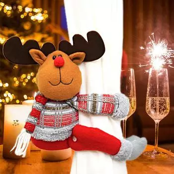 1 шт. Рождественская пряжка для занавесок, пряжка для занавесок, рождественская вечеринка, домашний декор