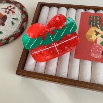 1 шт. Рождественская серия Рождественские подарки, зажим-акула, ободок на затылок, захват волос, персонализированный и универсальный