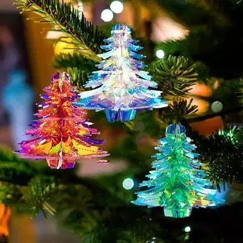 1 шт. Рождественская вечеринка Мини Рождественская подвеска Красочная Рождественская елка