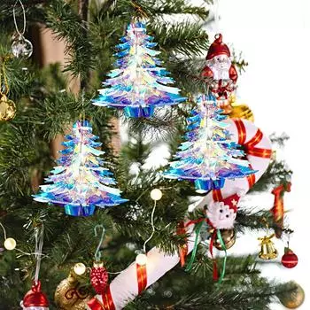 1 шт. Рождественская вечеринка Мини Рождественская подвеска Красочная Рождественская елка