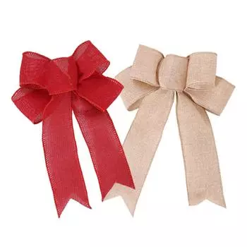 1 шт. рождественские банты праздничные рождественские венки банты украшения для рождественской елки галстуки-бабочки DIY подарочная упаковка для домашнего декора вечеринки 1