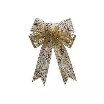 1 шт. Рождественские декоративные банты из искусственной пеньковой ленты ручной работы, рождественский бант-узел, украшение для
