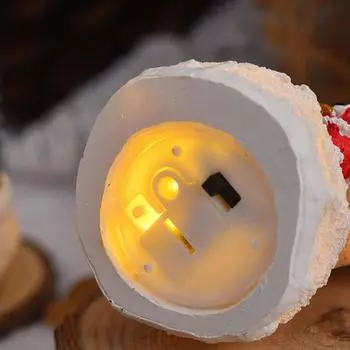 1 шт. Рождественские домики, освещенные рождественские деревенские домики, фигурки, скульптуры, рождественские пряничные домики, украшения