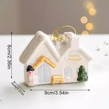 1 шт. Рождественские елочные украшения, белые подвески в скандинавском стиле, платиновый пластик, несколько стилей