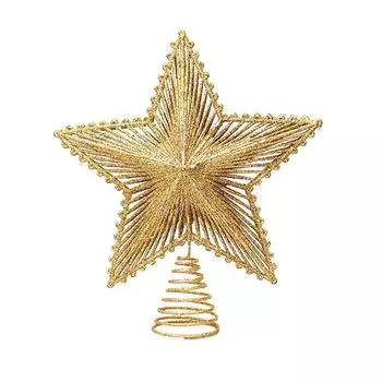 1 шт. Рождественские елочные украшения, блестящая сцена, макет, трехмерный, железный, выдолбленный