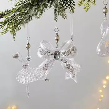 1 шт. Рождественские елочные украшения, украшение для дома, новогодний декор, прозрачная рождественская подвеска