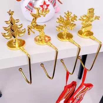 1 шт. Рождественские крючки для чулок Рождественский крючок в виде снежинки Рождественские крючки Рождественские крючки для камина