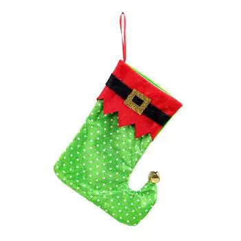 1 шт. рождественские поясные чулки камин рождественские носки подарки A зелёный