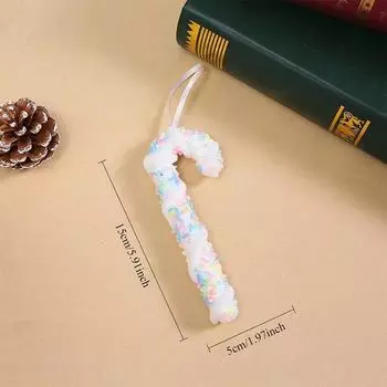 1 шт. Рождественские украшения в виде рожка мороженого, Модные рождественские украшения для десерта, Причудливые рождественские украшения в виде мороженого, Подвеска из пенопласта