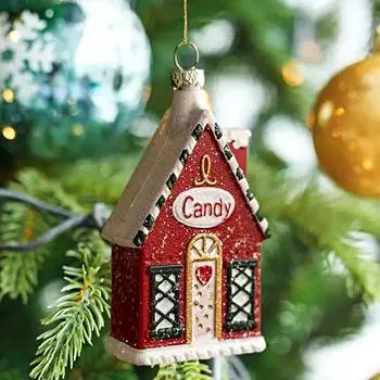 1 шт ? Рождественский кулон Дом Почтовый ящик Ван Украшения Рождественские украшения Рождественская елка Висит