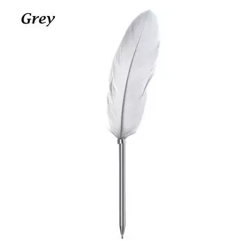 1 шт. Рождественский подарок Красочный Гладкий Инструмент для подписи Шариковые ручки Перьевая ручка серый