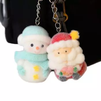 1 шт. Рождественский снеговик плюшевый брелок сумка подвеска рождественский брелок Санта Клаус рождественский подарок