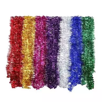 1 шт. Рождественское украшение на елку, свадебные поделки, принадлежности для вечеринок, домашний декор, рождественский радужно-цветной 6cm*200cm золотой