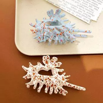 1 шт. розовые синие жидкие металлические ракушки для волос, когти для женщин и девочек, головной убор