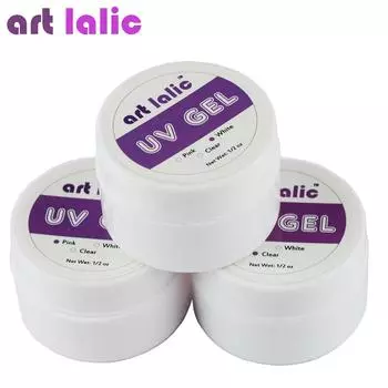1 шт. розовый, белый, прозрачный, 3 варианта цвета, УФ-гель-лак для дизайна ногтей, инструмент для наращивания гель-маникюра белый