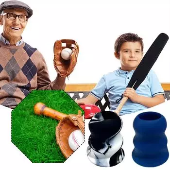 1 шт. ручка для бейсбольной/софтбольной биты, ручка для удушения, аксессуары для бейсбола, бита для бейсбола, конусная силиконовая L5A2 Black White-1pc