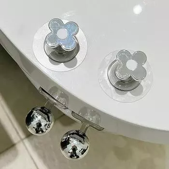 1 шт. Ручка для подъема крышки унитаза, портативные аксессуары для туалета, самоклеящаяся присоска для подъема унитаза, личная гигиена, легкий подъем