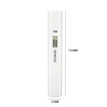 1 шт. ручка для тестирования качества воды TDS, белая ручка для тестирования воды TDS, прибор для тестирования качества минеральной воды 1,5 В*2
