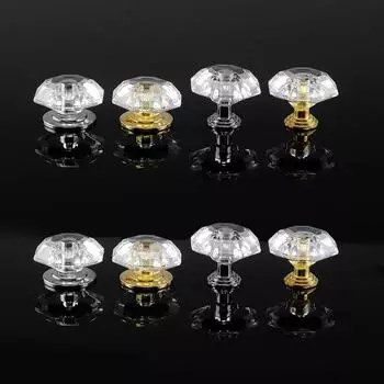 1 шт., ручки для кухонного ящика, акриловые дверные ручки с одним отверстием, фурнитура для ручки шкафа