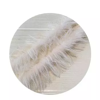 1 шт., ручная работа, плюшевые длинные волосы соболя, витая палочка, шерсть, щенок, кукла, материалы, игрушки, новинка абрикосовый