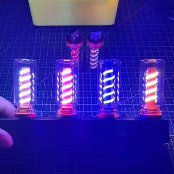 1 шт., ручная работа, сделай сам, кемпинговый светильник, светодиодная гибкая ретро-лампа USB для ежедневного освещения, лампа с пузырьковой атмосферой