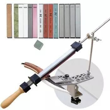 1 шт. Ручная точилка с фиксированным углом поворота, регулируемый угол заточки, алмазный держатель для быстрого режущего края 1 set