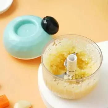 1 шт. Ручной измельчитель чеснока, мощная чесночная мясорубка, измельчитель овощей, кухонный комбайн, маленький и портативный, подходит для измельчения лука и имбиря