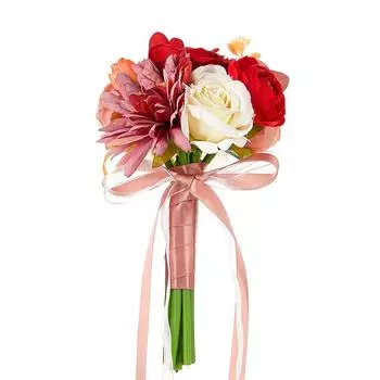 1 шт. ручной работы букет свадебный детский подарок на день рождения передовые ощущения мини ручной цветок новый узор искусственный цветок вино красного