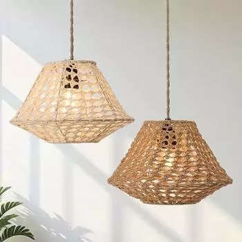 1 шт. ручной работы вязаный богемный хлопковый канат напольная лампа абажур потолочные светильники люстра крышка лампы настенный подвесной