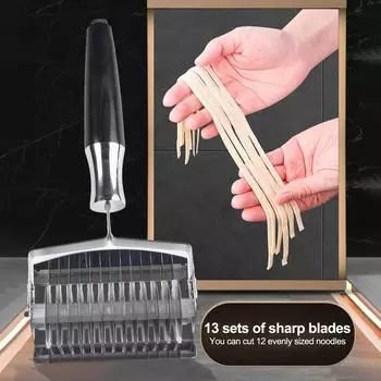 1 шт. Ручной роликовый резак для лапши и чеснока из нержавеющей стали, резак для теста, резак для теста, кухонные инструменты