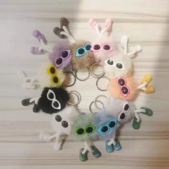 1 шт. рюкзак аксессуар милый брелок креативный плюшевый изысканный уголь подарочная кукла кулон