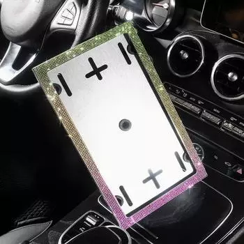 1 шт., русская рамка номерного знака автомобиля, блестящая хрустальная рамка номерного знака, авто рамка, автомобильные аксессуары для интерьера для женщин