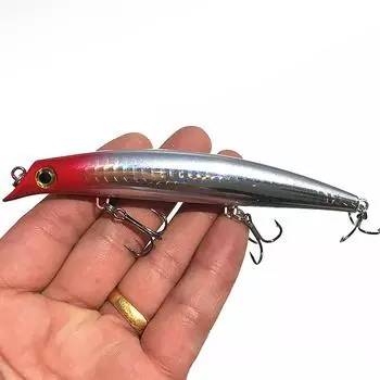 1 шт. рыболовная приманка 12 см 12,5 г искусственная жесткая приманка 3D глаза тройной крючок плавающая приманка Pesca снасти синий