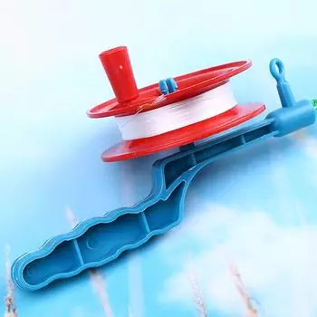 1 шт. рыболовная удочка, шнур для воздушного змея с катушкой, колесо для намотки шнура воздушного змея, ручная летающая катушка, аксессуары для детей, игра на открытом воздухе, 30 м леска one size