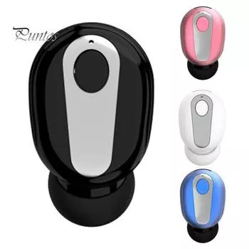 1 шт. S9 Mini Bluetooth-совместимые беспроводные спортивные стереонаушники-вкладыши с микрофоном белый