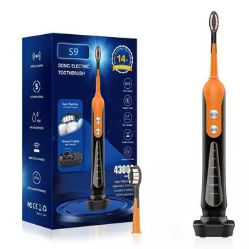 1 шт. S9 Sonic электрическая зубная щетка беспроводная USB перезаряжаемая отбеливающая зубная щетка водонепроницаемая ультразвуковая автоматическая зубная щетка белый