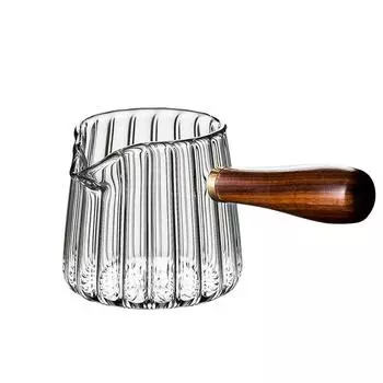 1 шт. с деревянной ручкой, термостойкий стеклянный кувшин, кухонные принадлежности, чашка для кофе и молока