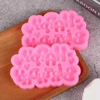 1 шт. С днем рождения, симпатичная заглавная английская буква алфавита, силиконовая форма для девочек, форма для шоколада, силиконовая форма для выпечки