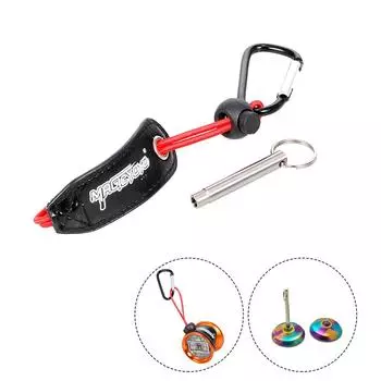 Зажим для ремня Yoyo с металлическим крючком, 1 шт., аксессуары для шаров Yoyo, 1 шт., съемник металлических подшипников Bearing&M4 Screw чёрный/серебряный