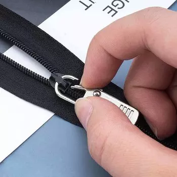 1 шт., съемники застежек-молний для сумок, многофункциональные металлические молнии для одежды, сменные аксессуары, подвесные украшения, съемные без инструментов чёрный