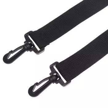 1 шт. Съемный ремень для сумки-мессенджера, черные длинные ремни, аксессуары для сумки, регулируемый сменный ремень для сумки через плечо чёрный