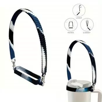 1 шт., съемный ремешок для ручки бутылки с водой, силиконовый держатель для кофейной чашки, аксессуары для спортивных бутылок с водой One Size