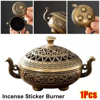 1 шт. с выдолбленными узорами благовония палочка горелка трехногая печь украшение для дома и офиса