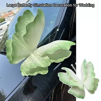 1 шт. садовая имитация бабочки из полиэтиленовой пены гигантская искусственная бабочка 3D вечерние свадебный декор свадьба 50cm зелёный