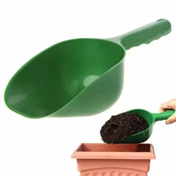 1 шт. Садовый совок, многофункциональный, пластиковый, для почвы, лопата, ложки, инструмент для копания, выращивание зелёный