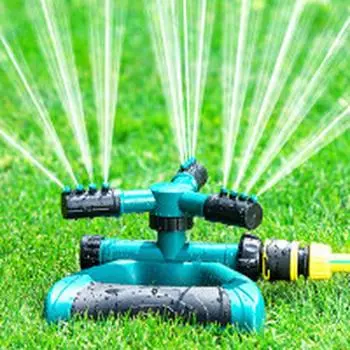 1 шт. садовый спринклер, автоматическое вращение на 360 градусов, регулируемая большая площадь, садовая спринклерная система, поворотный спринклер ZH синий