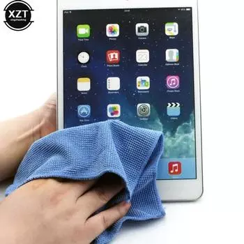 1 шт. салфетка из микрофибры для чистки экрана зеркальной камеры, телевизора, светодиодного ПК, монитора, ноутбука, планшета, iPad, очиститель для монитора 18x20CM синий