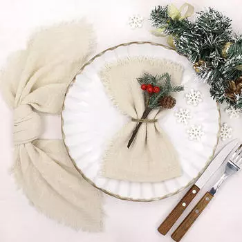 1 шт. салфетки с кисточками и тканевые подставки под приборы, аксессуары для украшения домашнего стола, подставки под приборы для стрельбы, реквизит для украшения вечеринки One Size белый