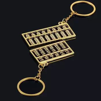 1 шт., самая продаваемая унисекс-цепочка для ключей Abacus, металлическая подвеска на талию, брелок для ключей, аксессуары оптом